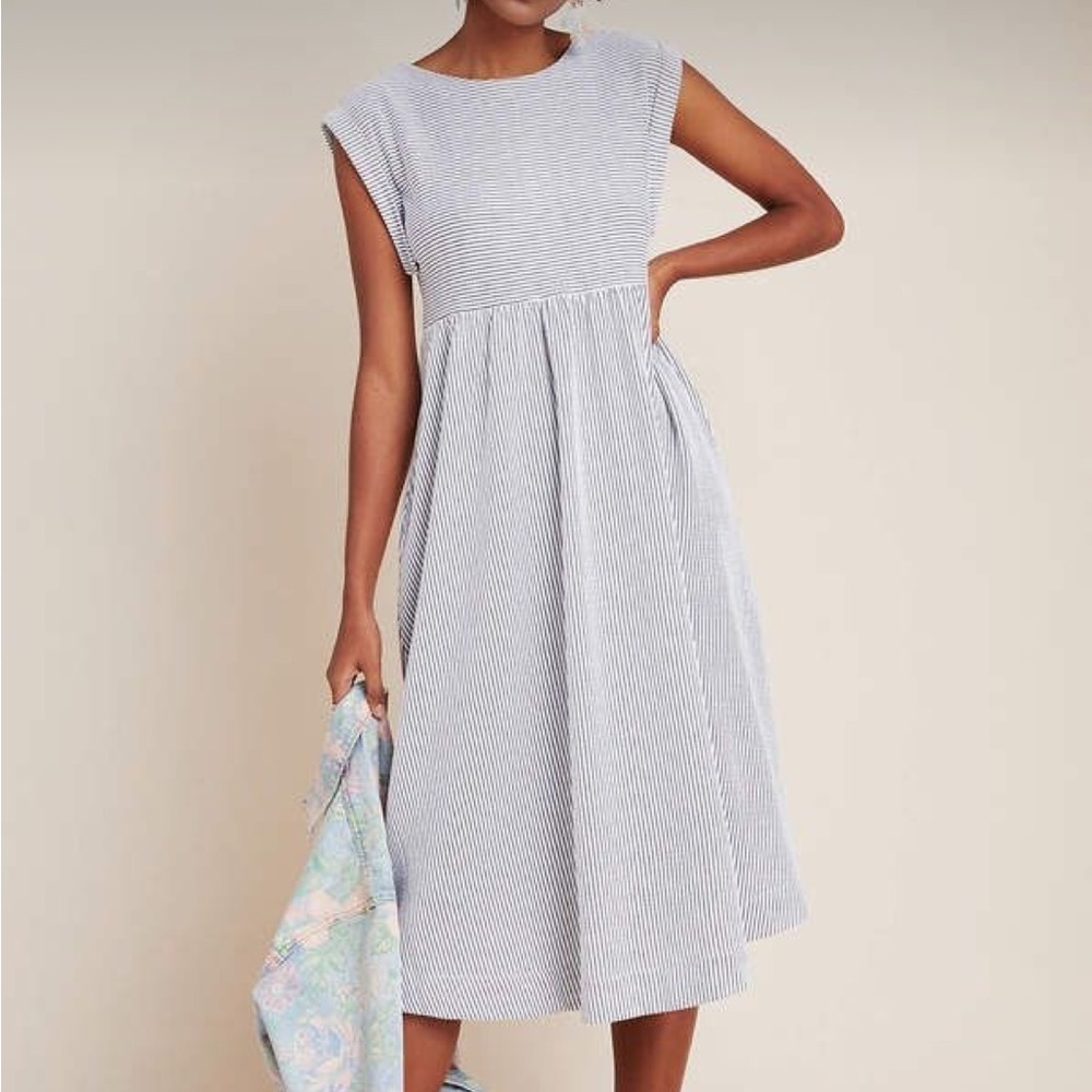 COPY - Maeve Everyday Striped Midi Dress